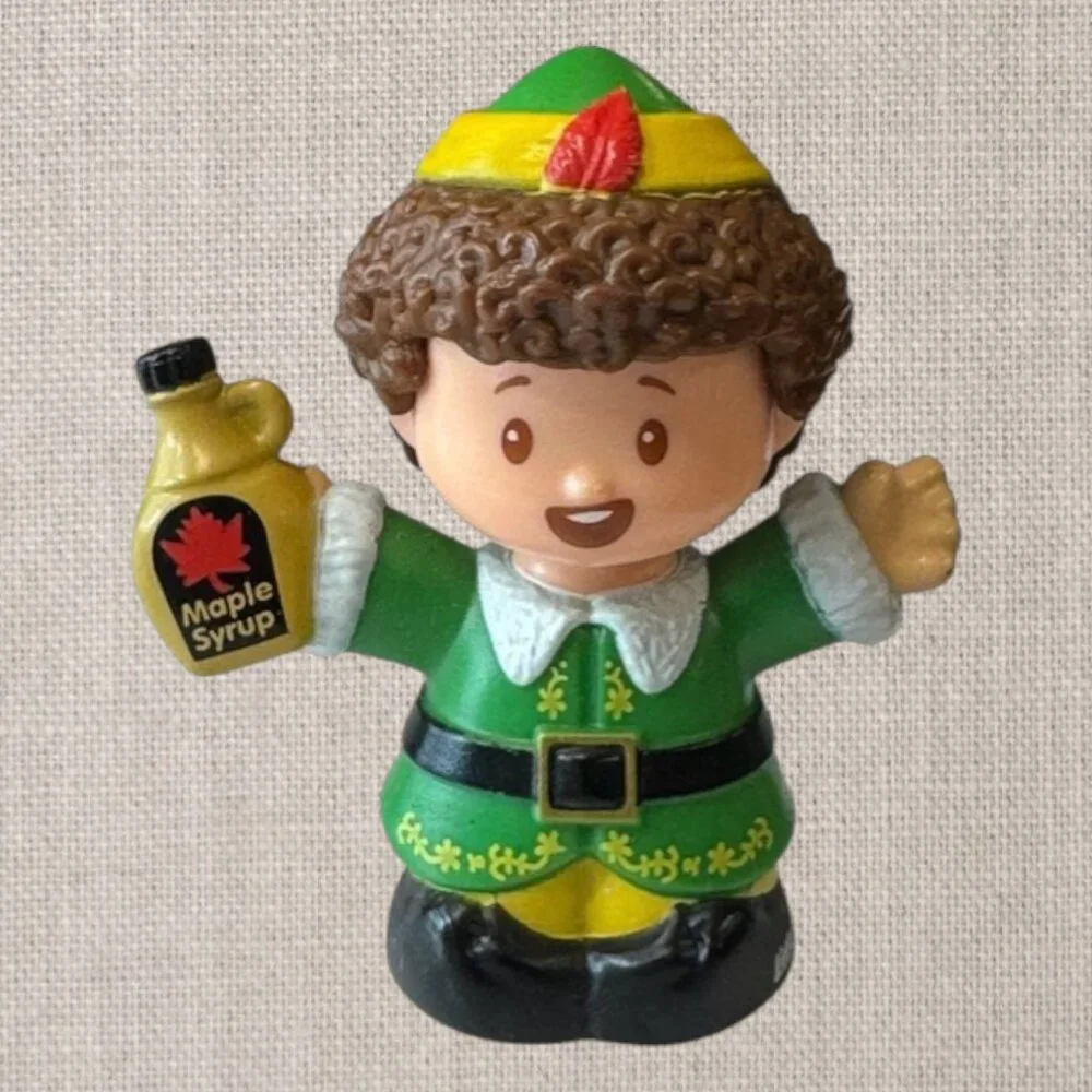 Fisher Price Little People Christmas Elf Buddy Movie Santa Claus Maple Syrup